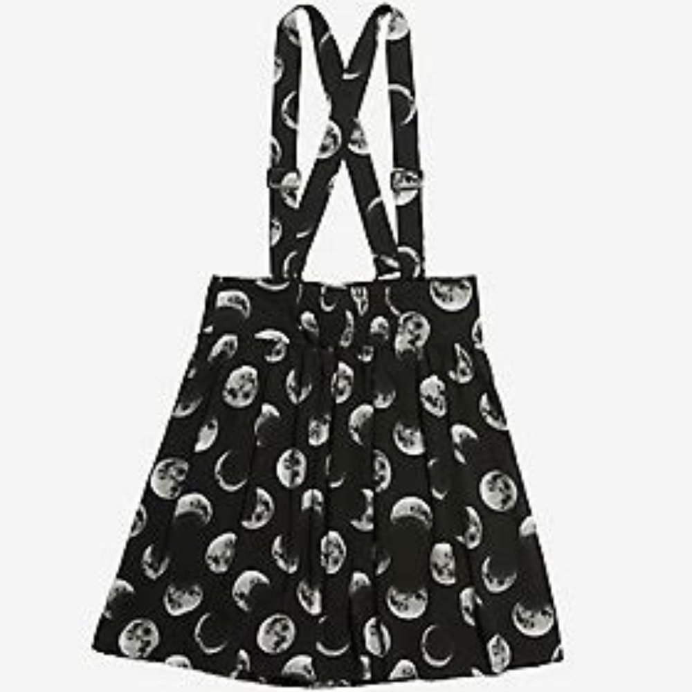Hot Topic Moon Phases Suspender Skirt